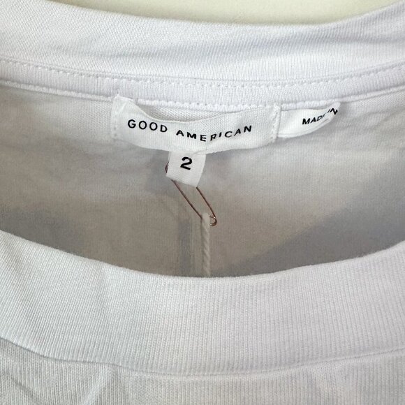 NWT Good American Strong Shoulder Tank in White - Size 2 (Medium) - Picture 4 of 7
